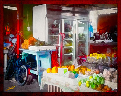 A stall in the San Ignacio market #1